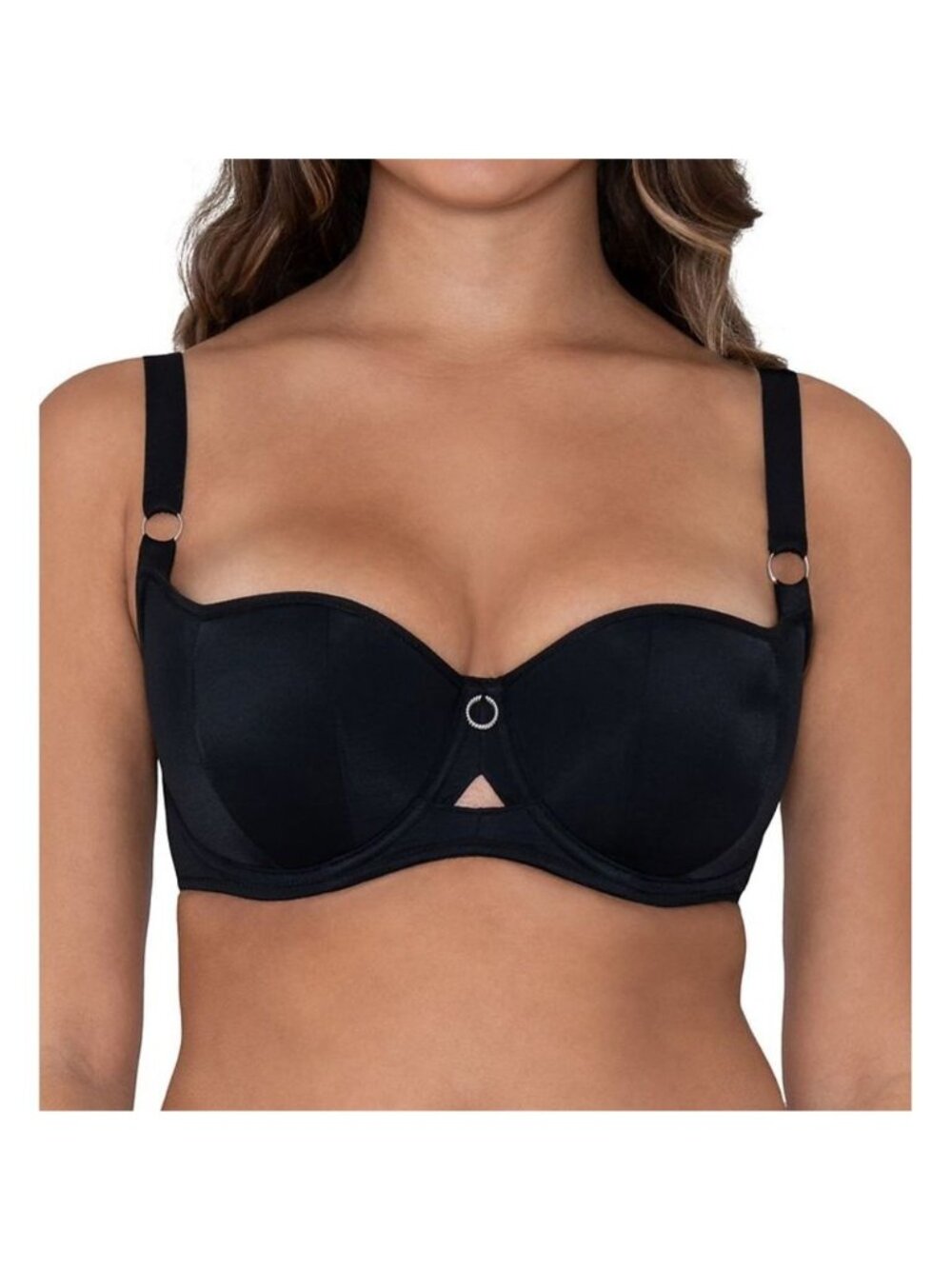 CURVY KATE Boost Me Up Padded Balcony Bra In Black Size 32J NEW